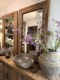 Stoere spiegel oud hout "Levv" 120x80 cm