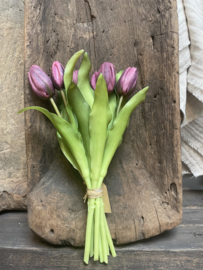 Mooie bos kunst tulpen paars
