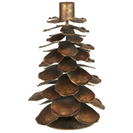 Mooie koperen metalen kerstbomen