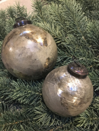 Mooie kerstballen koper grijs van PTMD