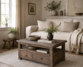 Stoere salontafel met lades   "Jens"