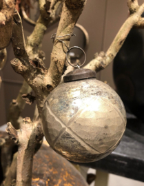 Mooie kerstballen koper grijs van PTMD