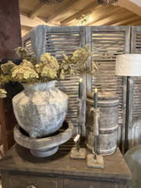 Mooie betonnen kandelaar van PMR - 38 cm