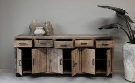 Stoer groot dressoir "Levv" van oud hout