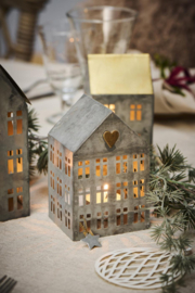 Leuke metalen huisjes - set van 3 stuks
