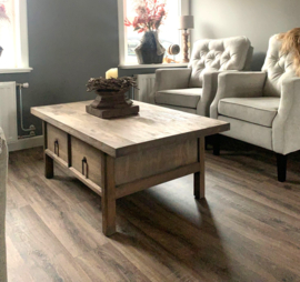 Prachtige salontafel "Jack" met 4 lades
