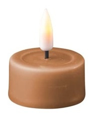 Led kaarsen waxine klein Caramel