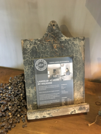 Boekensteun vergrijsd hout
