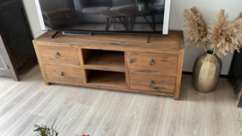 Stoer tv-meubel "Reno" 160 cm Naturel -4 lades