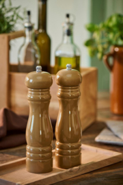 Leuke lichtbruine set zout & peper molen