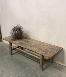 Prachtig oude unieke salontafel smal model