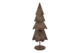 Stoere kerstboom metaal grijs- 2 maten