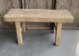 Stoer robuust bankje oud hout nr.19
