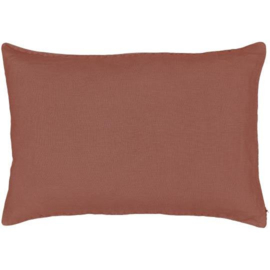 Mooi linnen kussen burgundy 60x40