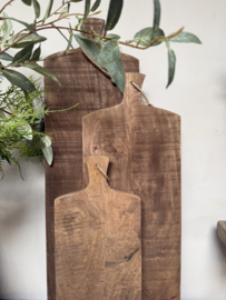 Stoere houten broodplank bruin 85 cm