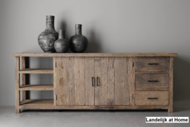 Stoer dressoir "Levv" van oud hout 220 cm