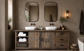 Stoer dressoir "Levv" van oud hout 220 cm