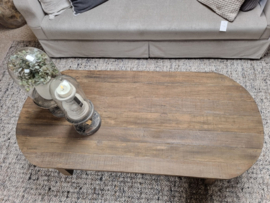 Ovale salontafel van oud hout "Jens" - 2 maten