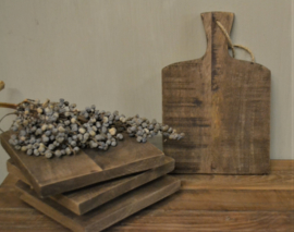 Stoer houten amuseplankje/ broodplank S
