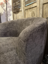 Leuke ronde fauteuil bruin "Isa"