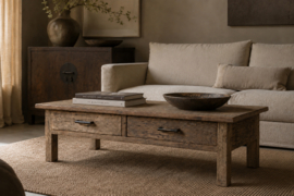 Stoere salontafel met lades "Levv"