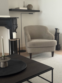 Mooie landelijke ronde fauteuil "Lauren"