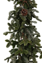 Guirlande kerst ceder slinger met dennenappels 180 cm