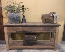 Robuuste sidetable "Bas" 175 cm - 3 lades
