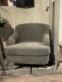 Mooie landelijke ronde fauteuil "Lauren"