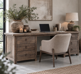 Stoer bureau "Jens" met 6 lades