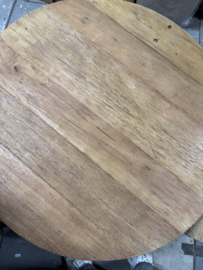 Stoere set "Reno" ronde salontafels naturel