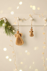 Leuke houten engel om op te hangen - 2 maten