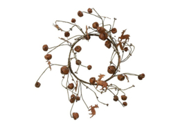 Leuke krans met roestbelletjes kerst