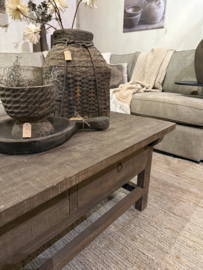 Stoere salontafel van oud hout "Jens" - 2 maten
