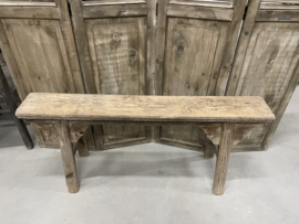 Stoer robuust chinees bankje oud hout nr.1