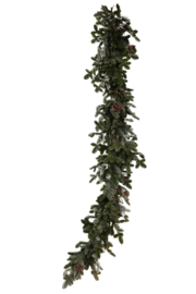 Guirlande kerst ceder slinger met dennenappels 180 cm