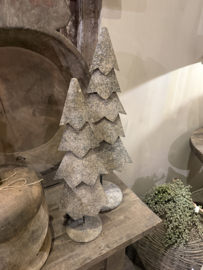Stoere kerstboom metaal grijs- 2 maten