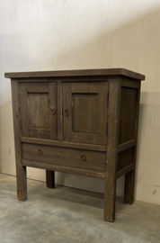 Stoer kastje oud hout "Jens" 1 deurs