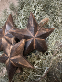 Houten sterren bruin- groot