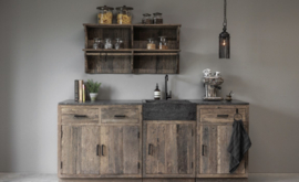 Keukenelement 015. Kast met smalle spoelbak