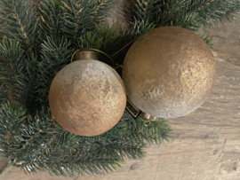Mooie kerstballen bruin goud van PTMD