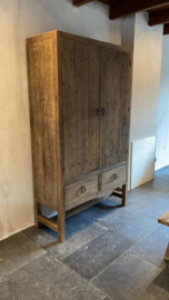 Stoere kast "Reno" 2-deurs naturel