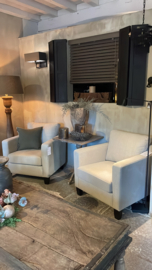 Prachtige landelijke stoere fauteuils "Levi"