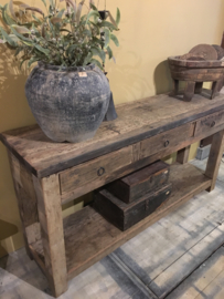 Robuuste sidetable "Bas" 175 cm - 3 lades