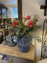 Mooie grote open tulp donkerroze