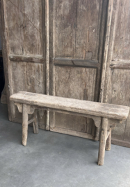 Stoer robuust chinees bankje oud hout nr.6
