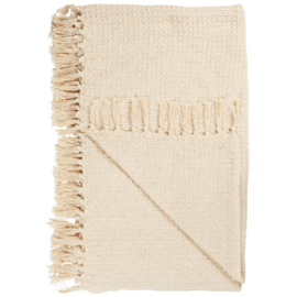 Mooi beige wafelplaid