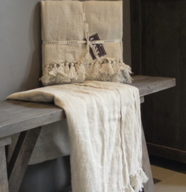 Linnen plaid Sana naturel van Luksa Home
