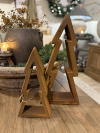 Stoere kerstboom roest metaal groot