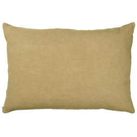Mooi linnen kussenHOES mosterd 60x40